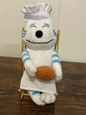 A Extremely Rare Vintage Sekiguchi 11 Piki no Neko Chefs Hat Plush Toy